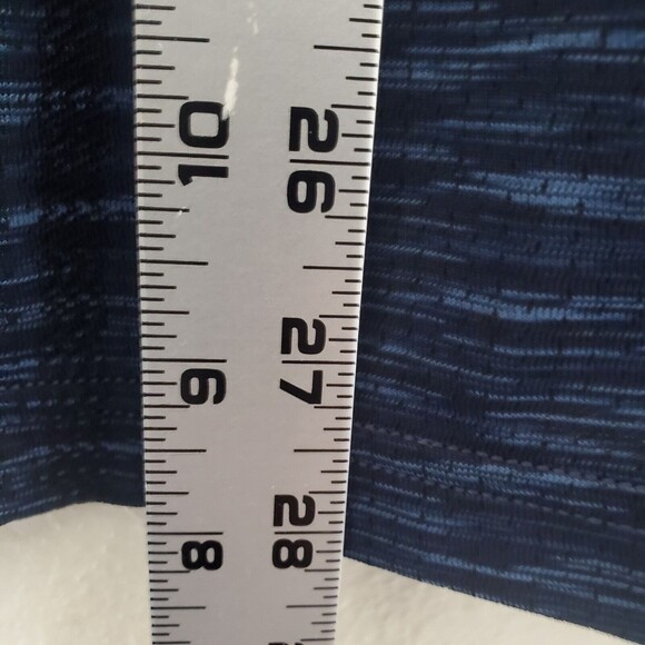 Under Armour Seamless 1/4 Zip Long Sleeve Shirt 1347752 Sz M Blue Heat Gear - Picture 12 of 14